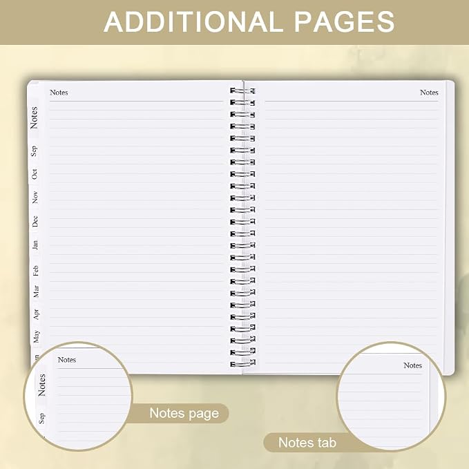 2026-2027 Planner - Academic Planner 2026 2027 for Women & Men, July 2026 - June 2027, Monthly and Weekly Calender with 12 Monthly Tabs, 6.4" x 8.5", Beige
