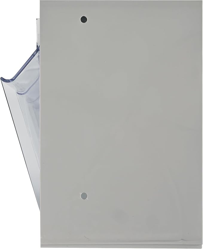 Deflecto Four-bin horizontal tilt bin storage system, 23-5/8w x 6-5/8d x 8-1/8h, Gray (20409B1PK)