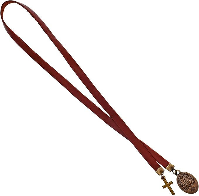 BLBMH Genuine Leather Bible Bookmark | Tree of Life Cross with Ribbon | Christian Gifts for Women Men Book Lovers Mom -LB1
