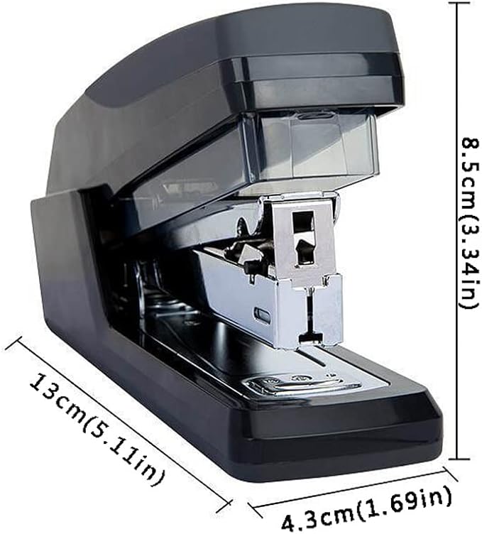 KUYWLMKMZZ Desk Stapler Desk Staplers Binding Machine Can 20 Sheets Capacity Staplers for Desk Easy and Labor-Saving Binding Machine Office Supplies Gifts School Supplies (Color : Black)