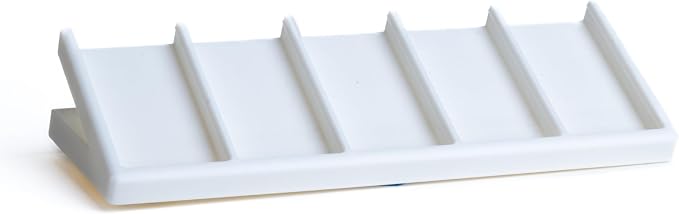 Remote Holder Organizer Pedestal Caddy compatible with Lutron Pico Remotes, Anti-Slip Feet, Holds 5 Remotes, White, Indoor Use Only