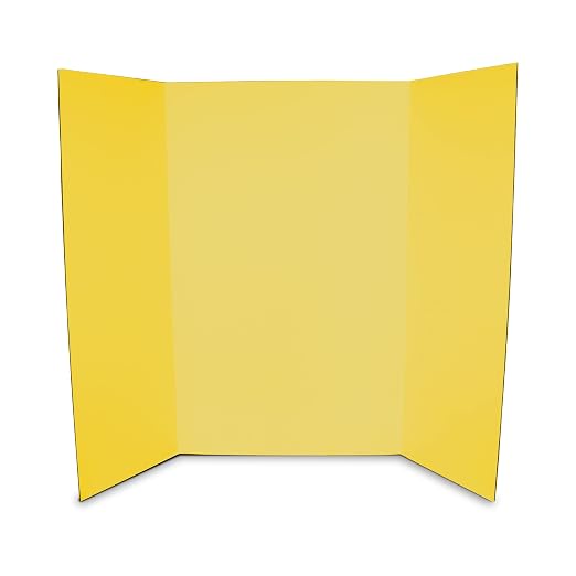 Flipside Products 36” x 48” Project Boards for Presentations, Science Fair, School Projects, Event Displays and Trifold Picture Board, Proudly Made in USA - Assorted Colors - 4 Pack