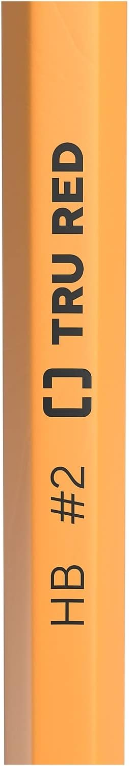 TRU RED Wooden Pencils, #2 Lead, Pre‑Sharpened, 72 Pack – Classroom‑Ready Writing Pencils for School & Office Use