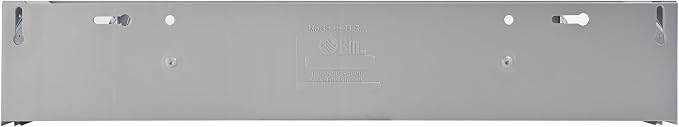 Deflecto Six-bin horizontal tilt bin storage system, 23-5/8w x 3-5/8d x 4-1/2h, Gray (20609B1PK)