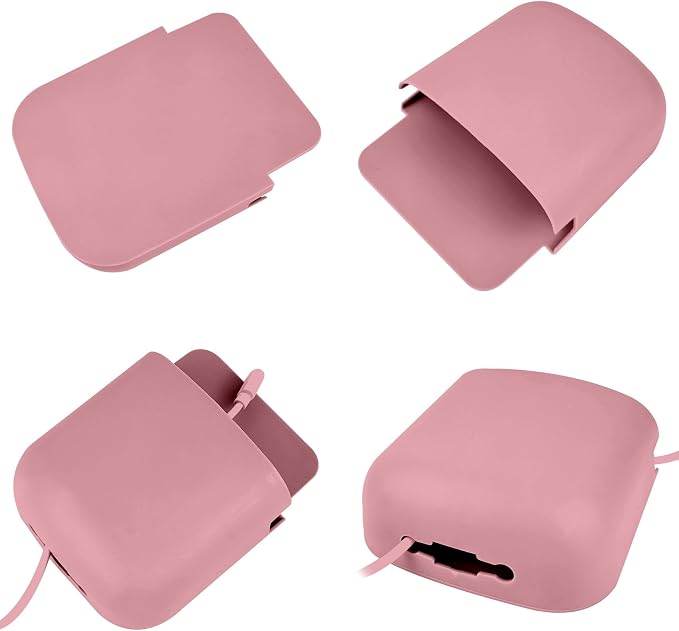 4 Pcs Remote Control Holder Wall Mount,Self Adhesive Remote Holder,Hole-Free Wall Pen Holder Storage Accessories for Home Office School (Pink/White)