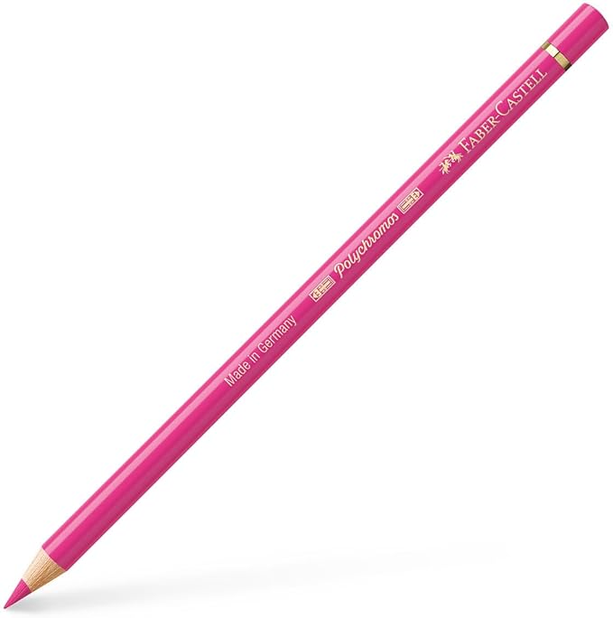 Faber-Castell Art & Graphic Polychromos Colour Pencil, (128), Light Purple Pink, For Art, Craft, Drawing, Sketching, Home, School, University, Colouring