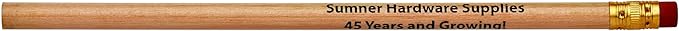 Pencil Guy Promotional Personalized Imprinted Natural Round Pencils 144 to a box. 19 color(s) to choose from!