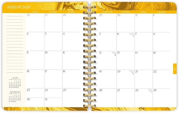Crackled Blush | 2027 6 x 7.75 Inch 18 Months Weekly Desk Planner | Foil Stamped Cover | July 2026 - December 2027 | Plato | Planning Stationery