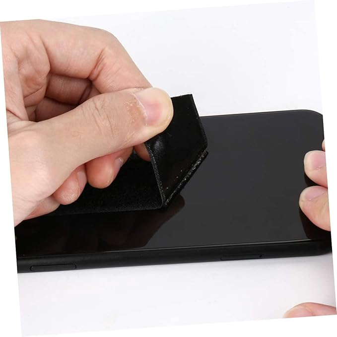 NUOBESTY 25pcs Strong Adhesive Hook and Loop Tape for Home Organization Versatile Double-Sided Household Adhesive Stickers for Securing Cushions Wall Decor and Crafts Black