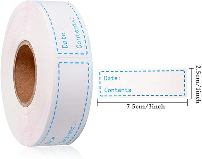 1 English Record Date Paste Record Date Sticker Removable Dissolvable Universal Labels Colored Labels Sticker Labels Refrigerator Freezer Paper Label Colored Tabs Stickers