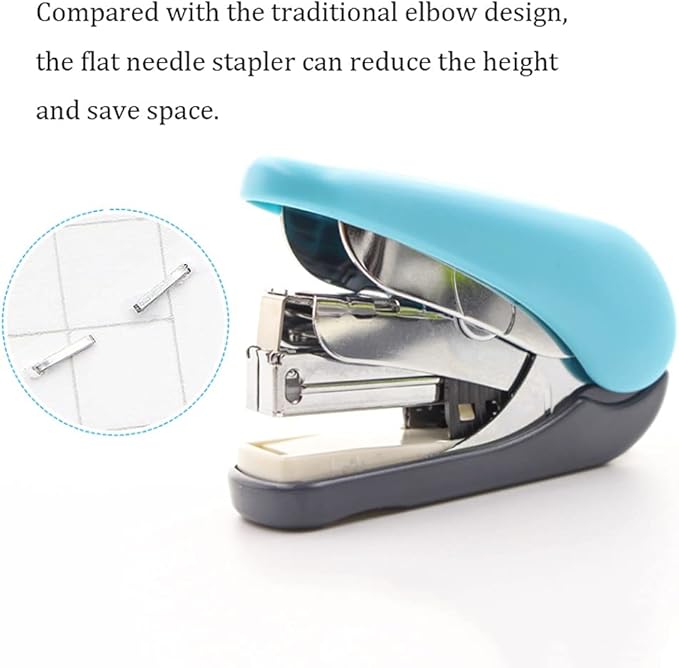 Stapler, Desktop Stapler, Mini Stapler fashion stapler Mini Stapler,Small Desktop Stapler With 300 Staples,32 Sheet Capacity Provide Additional Storage Of 100 Staples For Students office supplies (Col