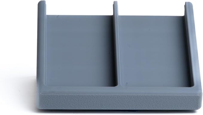 Remote Holder Organizer Pedestal Caddy compatible with Lutron Pico Remotes, Anti-Slip Feet, Holds 2 Remotes, Grey, Indoor Use Only