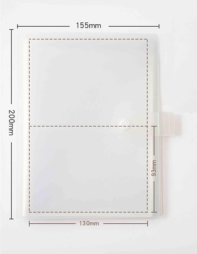 3x5 Index Cards Clear Plastic Holder Organizer Pouches Book Binder 40 Page Hold 160 Cards
