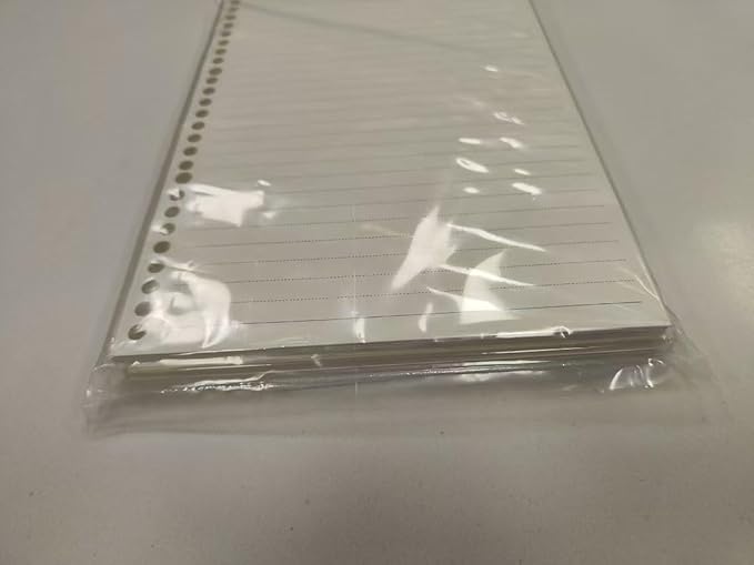 2 Pack A7 6 Holes Binder Ruler Plastic Binder Ruler Waterproof 6 Holes Divider for Personal Organiser