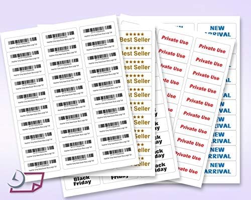 NextDayLabels 2.63x1 Inch Rectangle Stickers White Blank Labels for Laser Inkjet Printer - 30 Per Sheet Self-Adhesive Address Mailing Name Tags Made in USA - 15,000 Labels