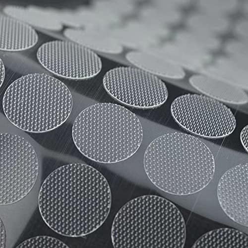 500/1000Pairs Adhesive Self Transparent Fastener Tape 15mm Nylon Hooks and Loops Strong Glue Magic Tape Sticker(White 500pairs,15mm)