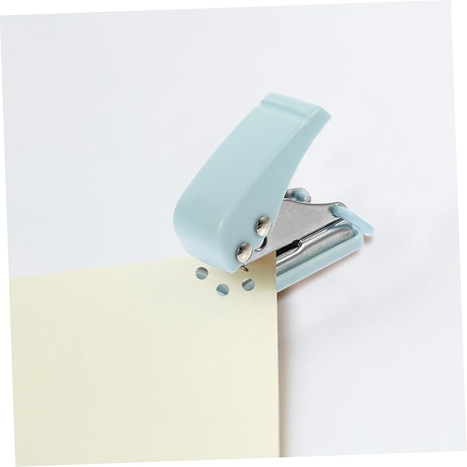 jojofuny Mini Hole Puncher for Office Supplies Portable Single Hole Punch Compact Desk Ornament for Students and Teachers Small Size Sturdy and Practical Stationery