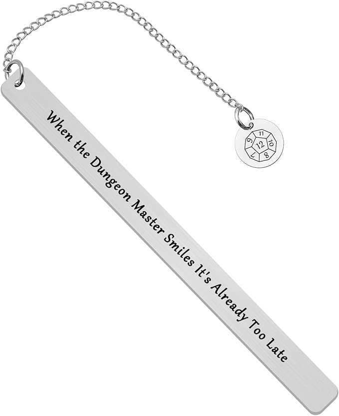 Gift for Dungeon Master When The Dungeon Master Smiles It's Already Too Late Bookmark DND Gift RPG Gamer Gift DND Player Gift Dungeon Master Fans Gift