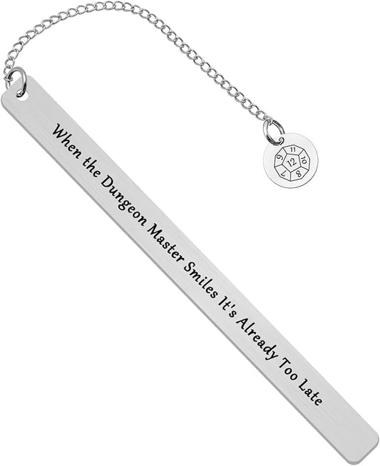 Gift for Dungeon Master When The Dungeon Master Smiles It's Already Too Late Bookmark DND Gift RPG Gamer Gift DND Player Gift Dungeon Master Fans Gift