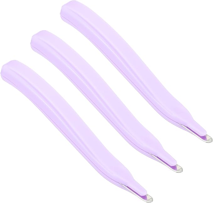PATIKIL Staple Remover, 3 Pack Magnetic Staple Puller Desktop Removal Tool Cutting Tool for Office Home, Purple