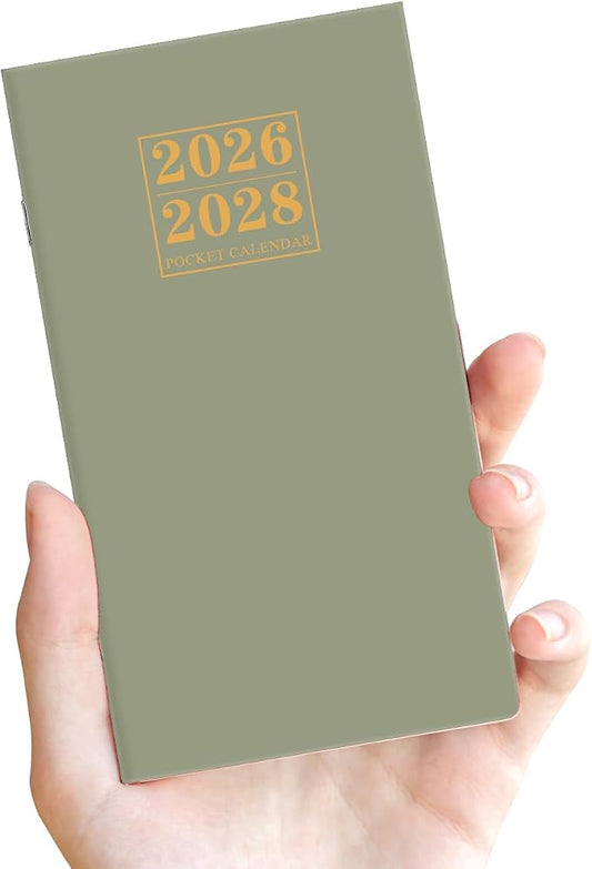 2026-2027 Pocket Calendar for Purse – Mini Monthly Planner from July 2026 to June 2028, 2 Year Monthly Calendar for Organizing & Planning, 3.5" x 6.5", Purple