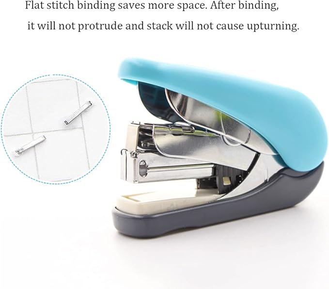 Stapler, Desktop Stapler, Mini Stapler fashion stapler Mini Stapler,Small Desktop Stapler With 300 Staples,32 Sheet Capacity Provide Additional Storage Of 100 Staples For Students office supplies (Col