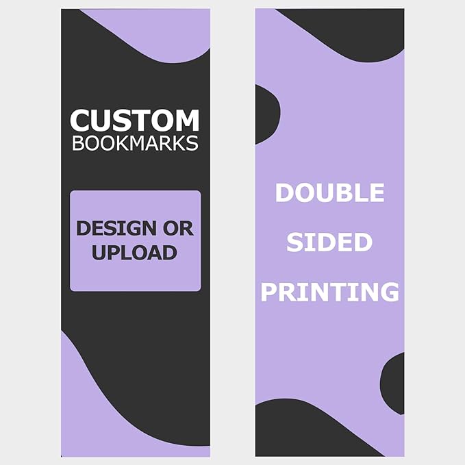 GotPrint Custom Made Bookmarks | 2x6 Upload Photos, Logos, or Text | Glossy Paper Full Color | Personalized Bulk Gifts for Classrooms, Birthdays, and Book Clubs, 500 Qty