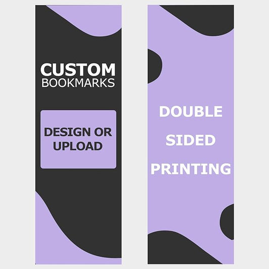 GotPrint Custom Made Bookmarks | 2x6 Upload Photos, Logos, or Text | Glossy Paper Full Color | Personalized Bulk Gifts for Classrooms, Birthdays, and Book Clubs, 50 Qty