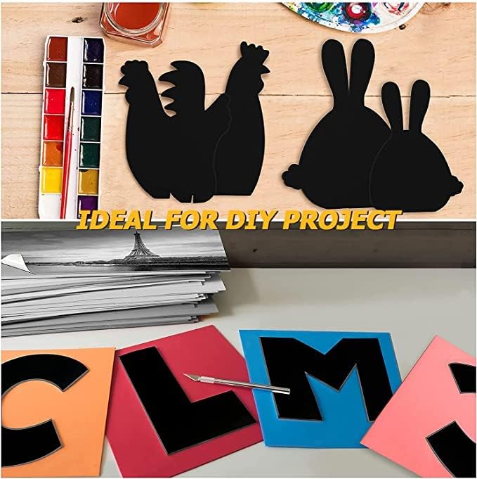 20 Pcs Black Foam Board 14 x 11 inch Foam Core Board Black Poster Board 3/16" Thick Foam Backing Boards for Crafts Poster Making Art Presentations