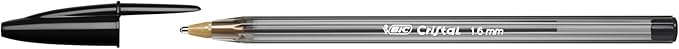 BIC Cristal Xtra Bold Ballpoint Pens,Bold Point (1.6mm) For Vivid And Dramatic Lines,Black Ink,Perfect Ink Pens,24 Count (Pack of 2)