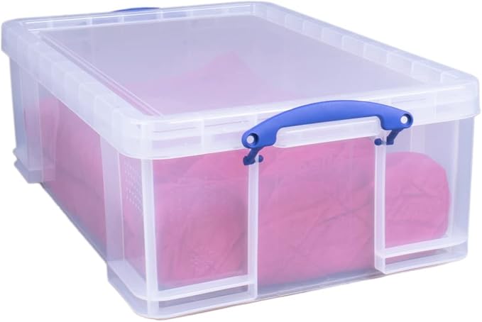 Really Useful Clear 50L Plastic Storage Box 710x440x230mm KING50C