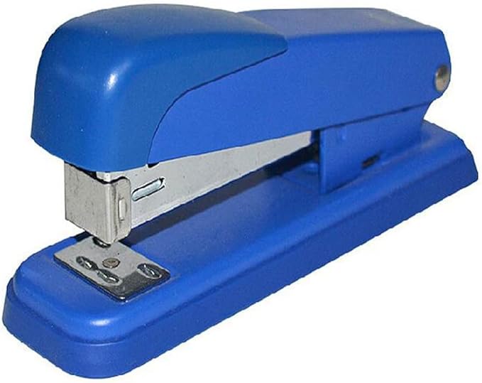 Desk Stapler Student Stapler Desktop Stapler Binding Machine Practical Office Tool Suitable for Office Document Binding Blue Can Be 25 Sheets Capacity School Supplies (Color : Blue)