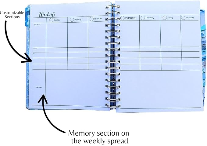 Captured Memories Edition Planner by The Motivated Mom Planner- 2026 Desktop Planner for Moms - Memory Keeping & Planning System