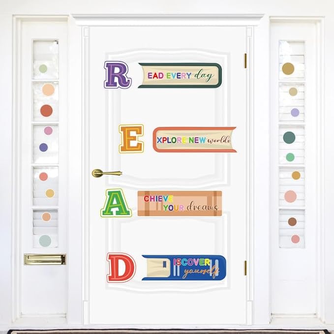 Classroom Door Decor, Read Bulletin Board Decorations Set,Classroom Wall Decor for Elementary Middle School Teacher Supply (Read)