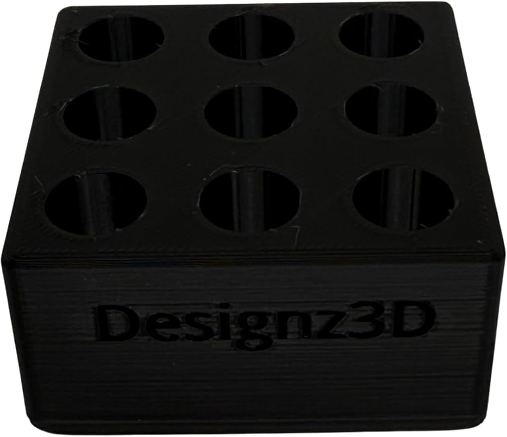 Desk Organizer for 510 Cartridges, Pens and Pencils - 9 Spaces (Black)