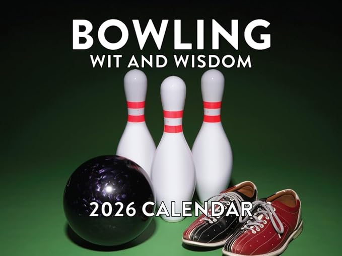 Bowling Calendar 2026 Monthly Wall Calender 12 Month | American Made In The USA