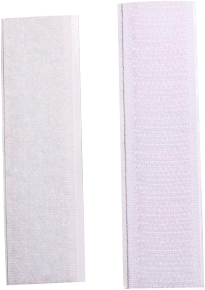 10pcs Self Adhesive Hook and Loop Tape Strips for Table Skirts Wall Mounting Crafting Home Office Use Strong Hold Smooth Surfaces