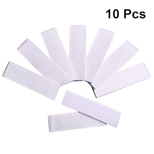 Amosfun Table Skirt Adhesive Tape 10 Pcs Back Sticky Dots for Secure Tablecloth Hold Home Office Wall Mounting Strips
