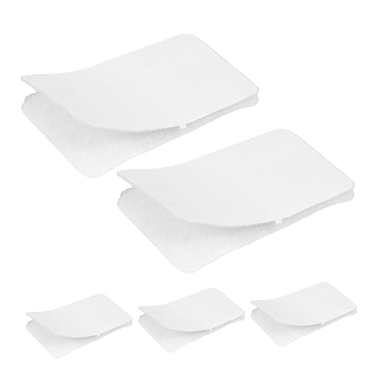VOSAREA 5PCS Non-Slip Sofa Cushion Fixing Stickers Strong Adhesive Hook and Loop Strips Double-Sided Sticky Tape for Carpet and Furniture Household Use