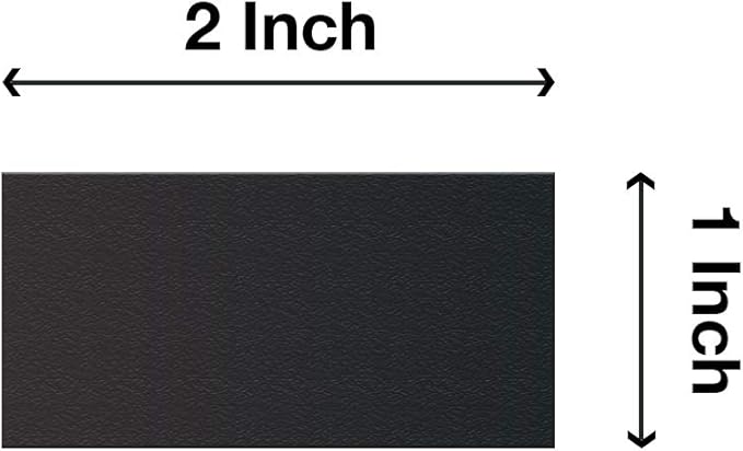 Black Dry Erase Chalkboard Magnetic Shelf Label Magnets. Perfect for Kitchen of Office. (1" x 2" 25 Pieces)