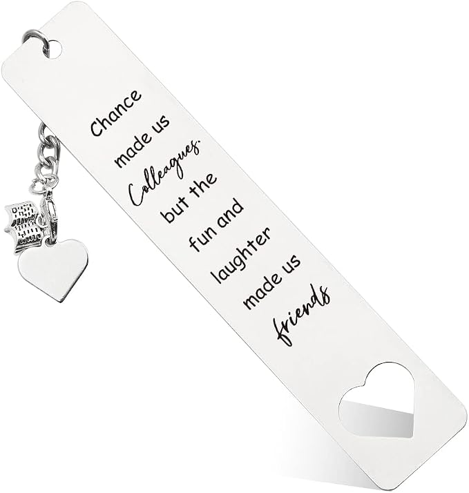 Friendship Bookmark Gift for Friends, BFF, Co-Worker, Reader, Bookworms, Teacher, Retirement Gifts for Women, Men, Coworker, Friends, Graduation Gifts for Friends, Teacher,WB86