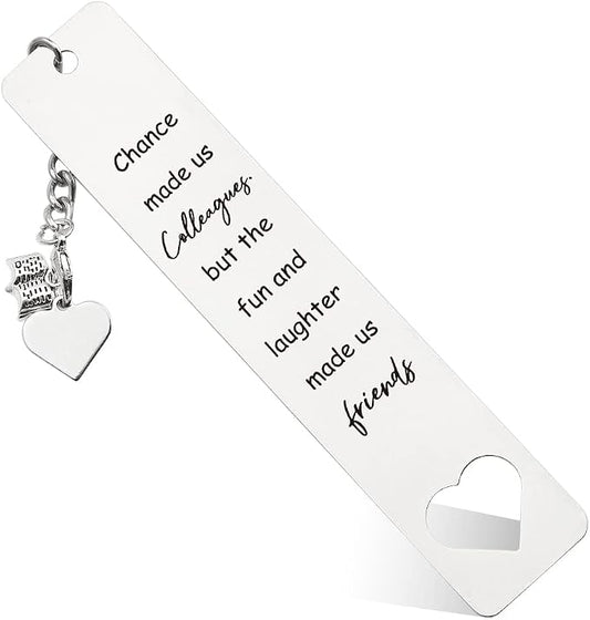 Friendship Bookmark Gift for Friends, BFF, Co-Worker, Reader, Bookworms, Teacher, Retirement Gifts for Women, Men, Coworker, Friends, Graduation Gifts for Friends, Teacher,WB86
