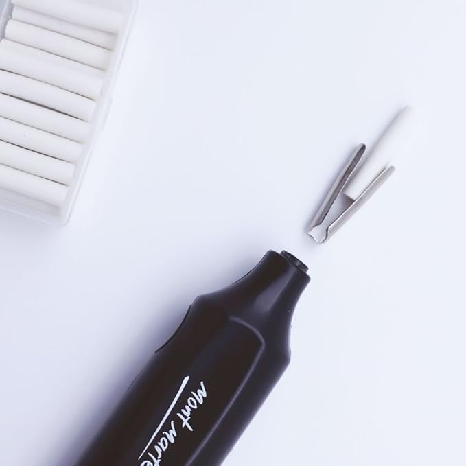 Mont Marte Electric Eraser, Includes 30 Eraser Refills. Suitable for use with Graphite Pencils and Color Pencils.