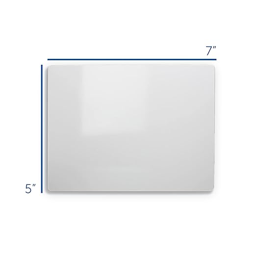 Flipside Products 5" x 7" Dry Erase White Boards, Classroom Pack, Single-Sided Lapboard for Class, Reusable for Group Participation - 12 Pack