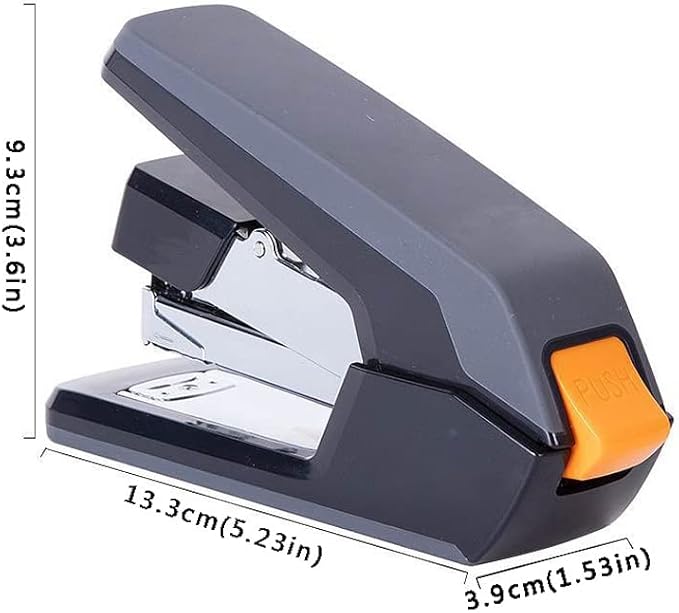 KUYWLMKMZZ Desk Stapler Portable Stapler Labor-Saving Stapler Desktop Stapler Office Learning Desktop File Sorting Suitable for School Supplies School Supplies (Color : Black)