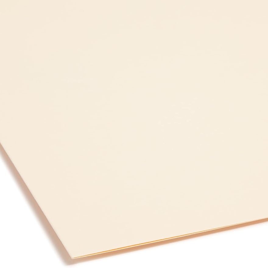 Smead Fastener File Folder, 1 Fastener, Reinforced 1/3-Cut Tab, Legal Size, Manila, 50 per Box (19534)