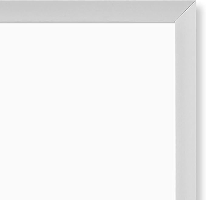 U Brands Melamine Dry Erase Board White Board, 96" x 48" Inches, Silver Aluminum Frame