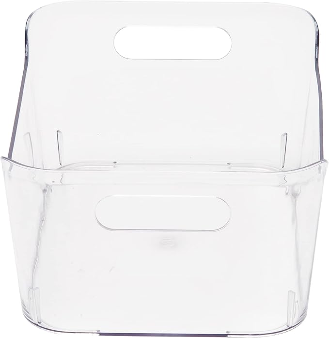 Mind Reader Desk Supplies Office Supplies Organizer, 4 Pack, 8.85" x 6" x 4", Clear