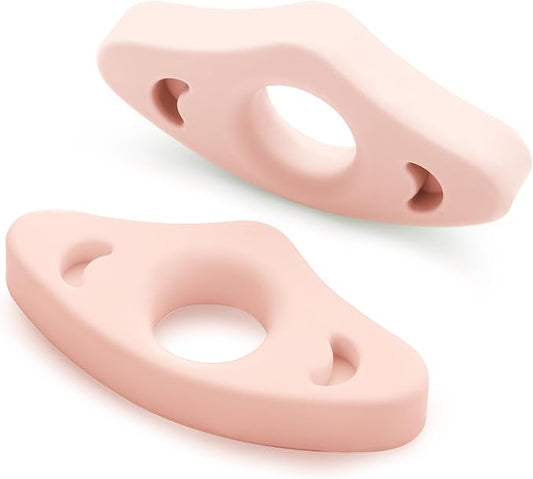 Book Page Holder, Silicone Book Thumb Page Holders for Reading Hands Free, Book Lovers Gifts & Book Accessories, 2 Pack (Medium Size, Pink)