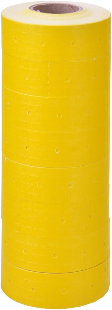 Yellow Labels to fit Towa®GL/ SpeedyMark4/ Halmark Model "L" Price Guns 16 Pack (Free Ink Roll Included)